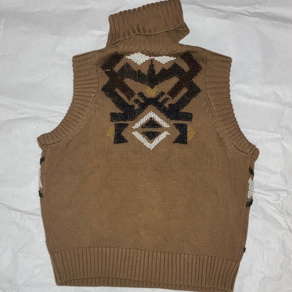 L.A.M.B Brown knit beaded sweater - Picture 7 of 7